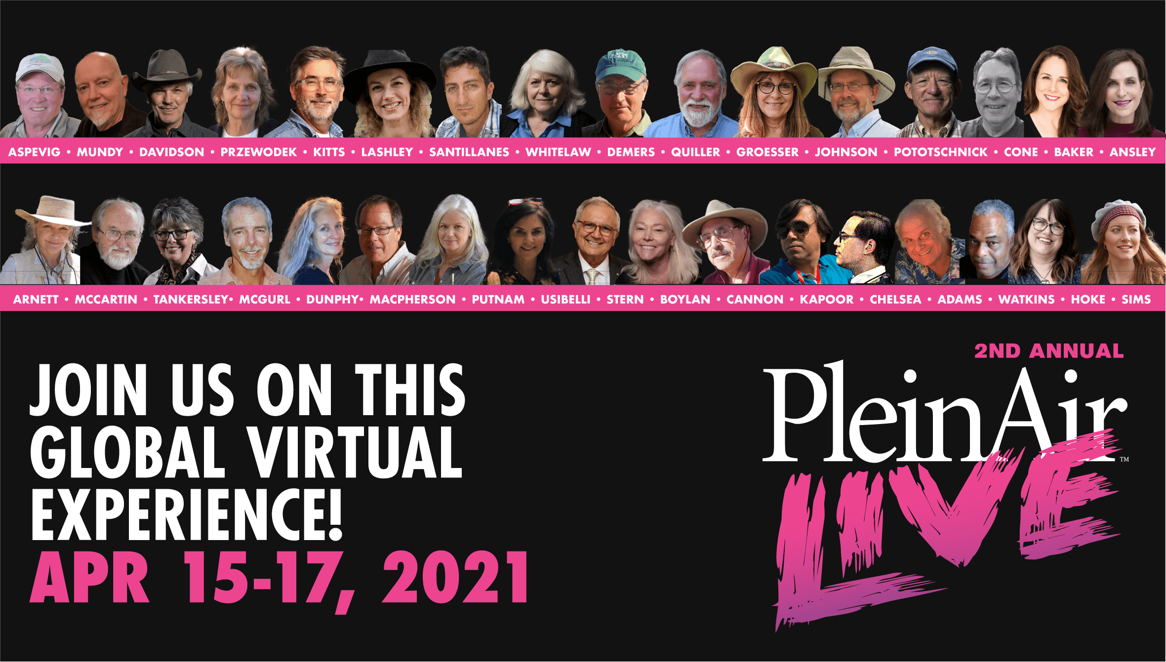 PleinAir Live 2021 Faculty